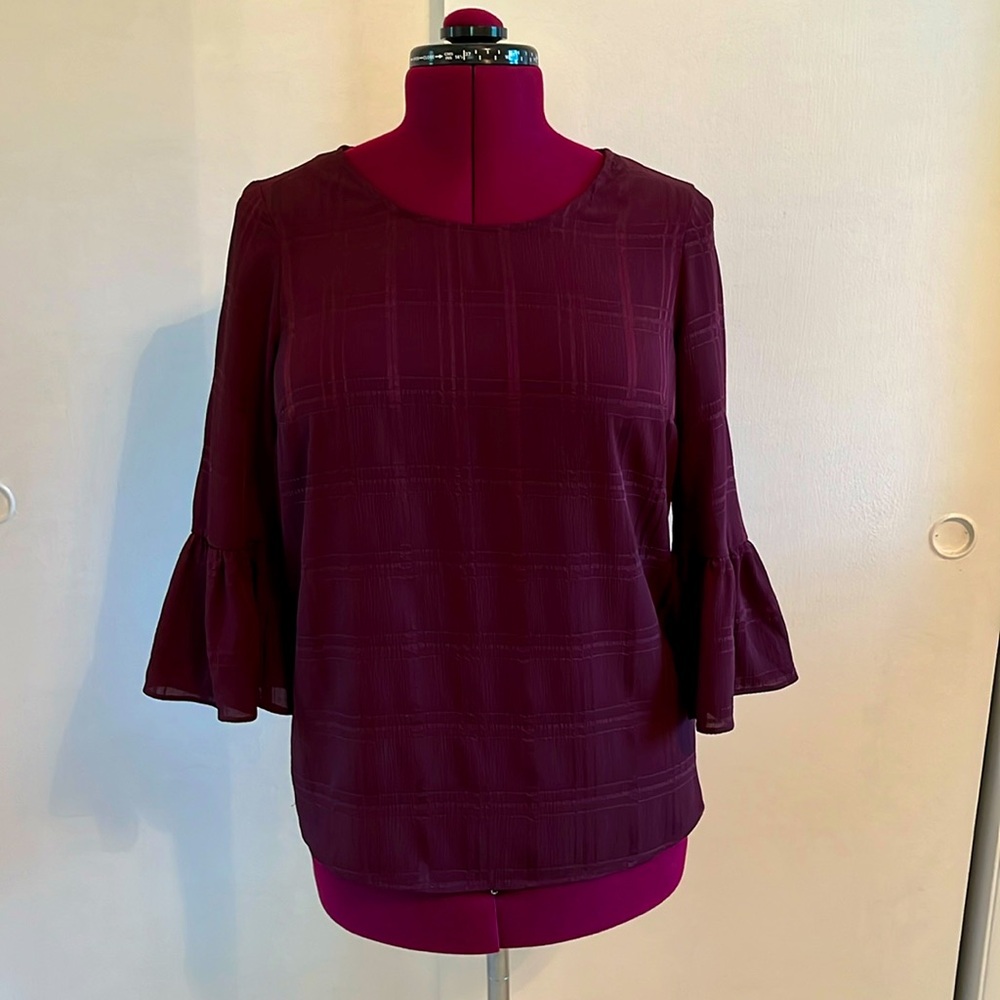 Beautiful Burgundy Elle Blouse Size S